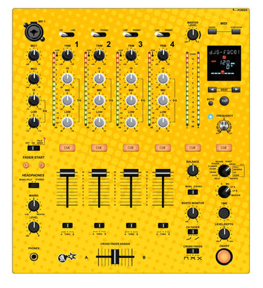 Pioneer DJ DJM 700 Skin Gradienter Yellow